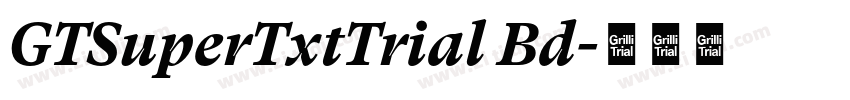 GTSuperTxtTrial Bd字体转换 GTSuperTxtTrial Bd字体转换